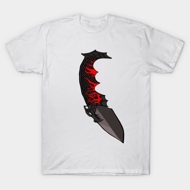 Knife "the dragon's Tongue" T-Shirt by Zilervoland